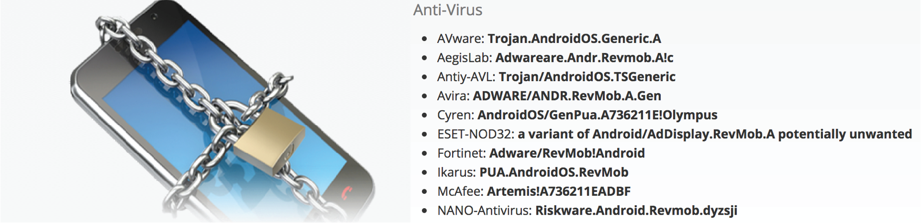 Antivirus mobile apps are leveraging the threat of malware infections to drive downloads of potentially unwanted programs, useless mobile apps, and malware.