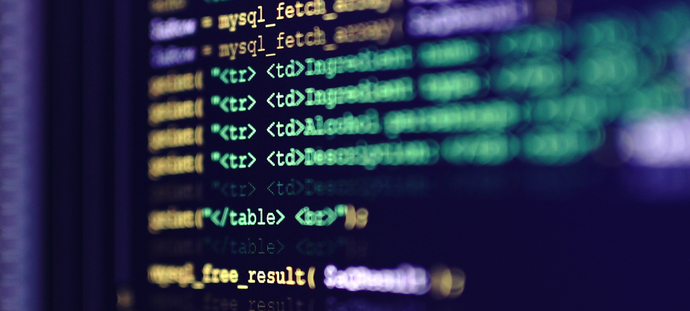 Computer Code On Screen