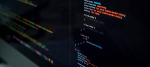 Screen with html and css coding on it