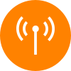 No-Agent-Sensor-Network-icon-orange-circle