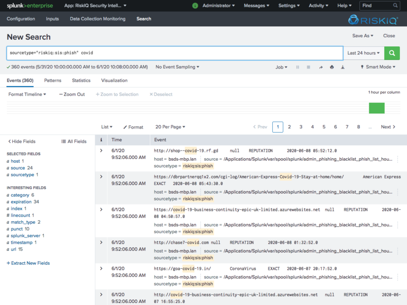 RiskIQ Security Intelligence Services for Splunk enables security teams to scale and automate their threat detection programs rapidly.