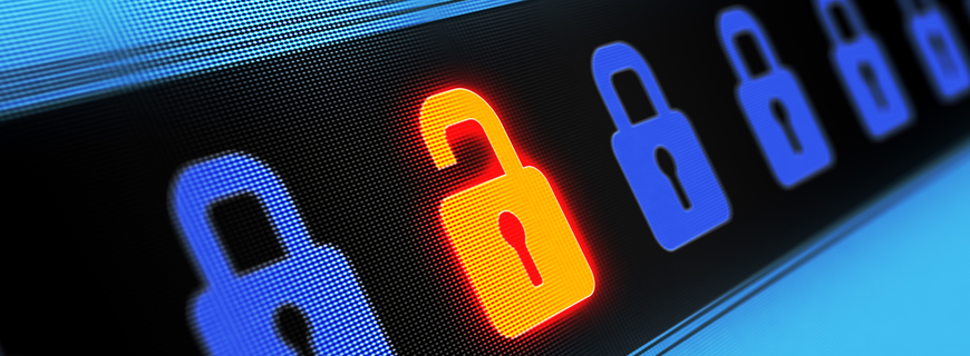 Security Concept On Digital Screen