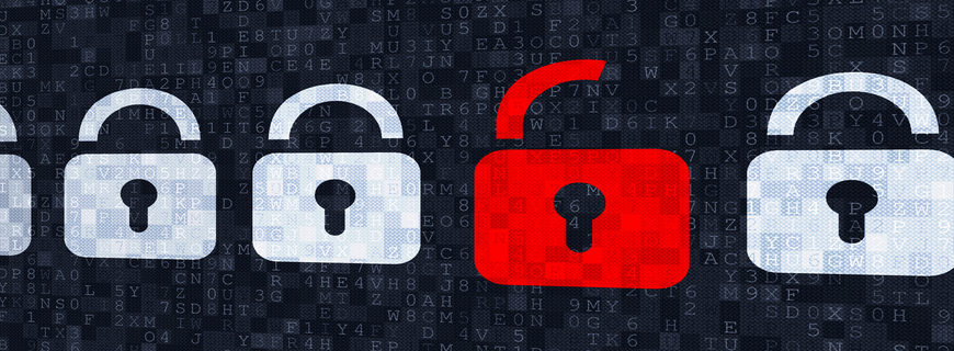 Cyber security concept: padlocks and World map on digital background